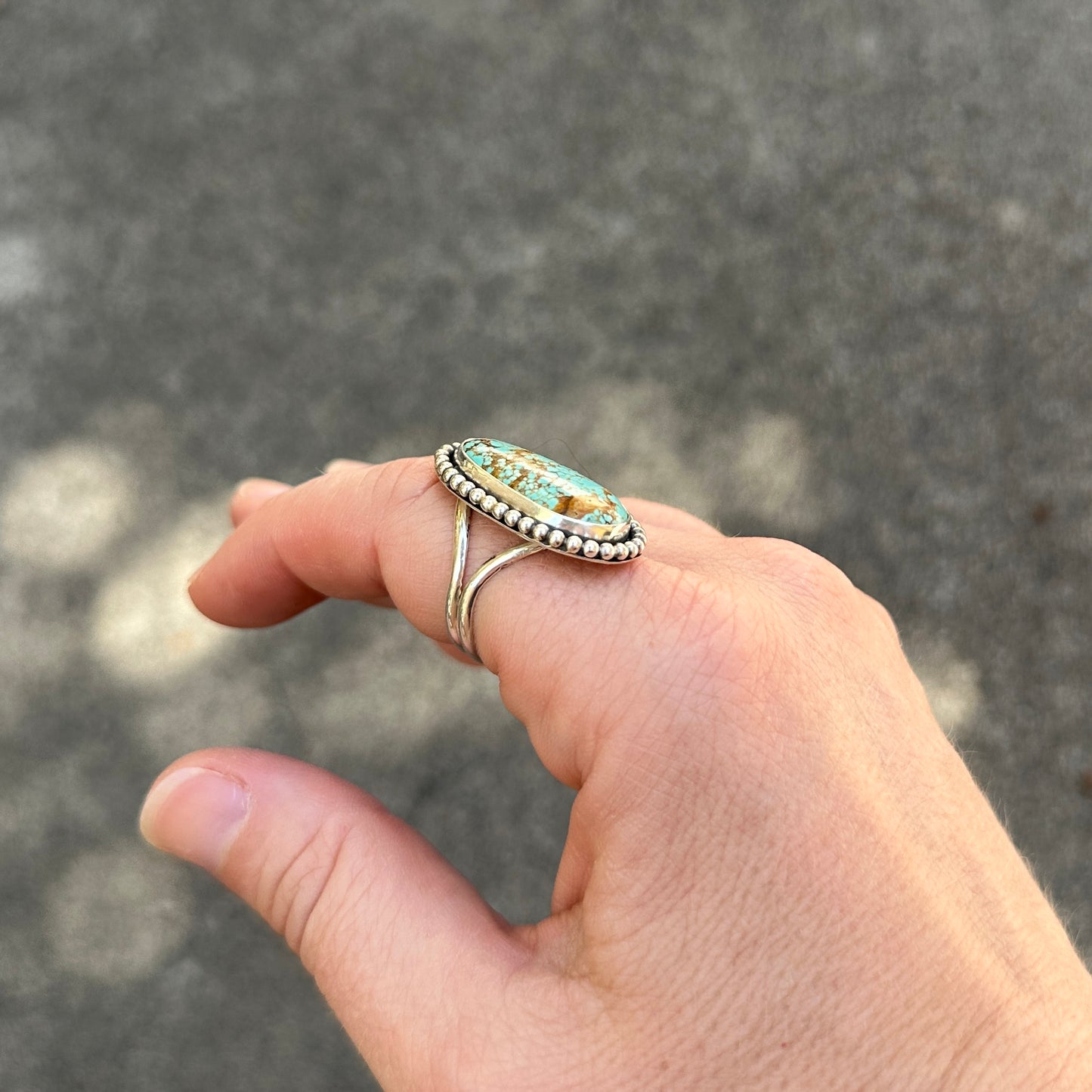 No. 8 Turquoise Ring Size 9