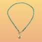 Turquoise Seashell 🐚 Charm Necklace