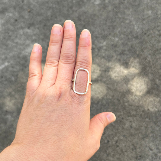 Hammered Sterling Ring size 10