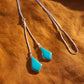 Kingman Turquoise BB Chain Bolo - Pretty Outlaw Jewelry