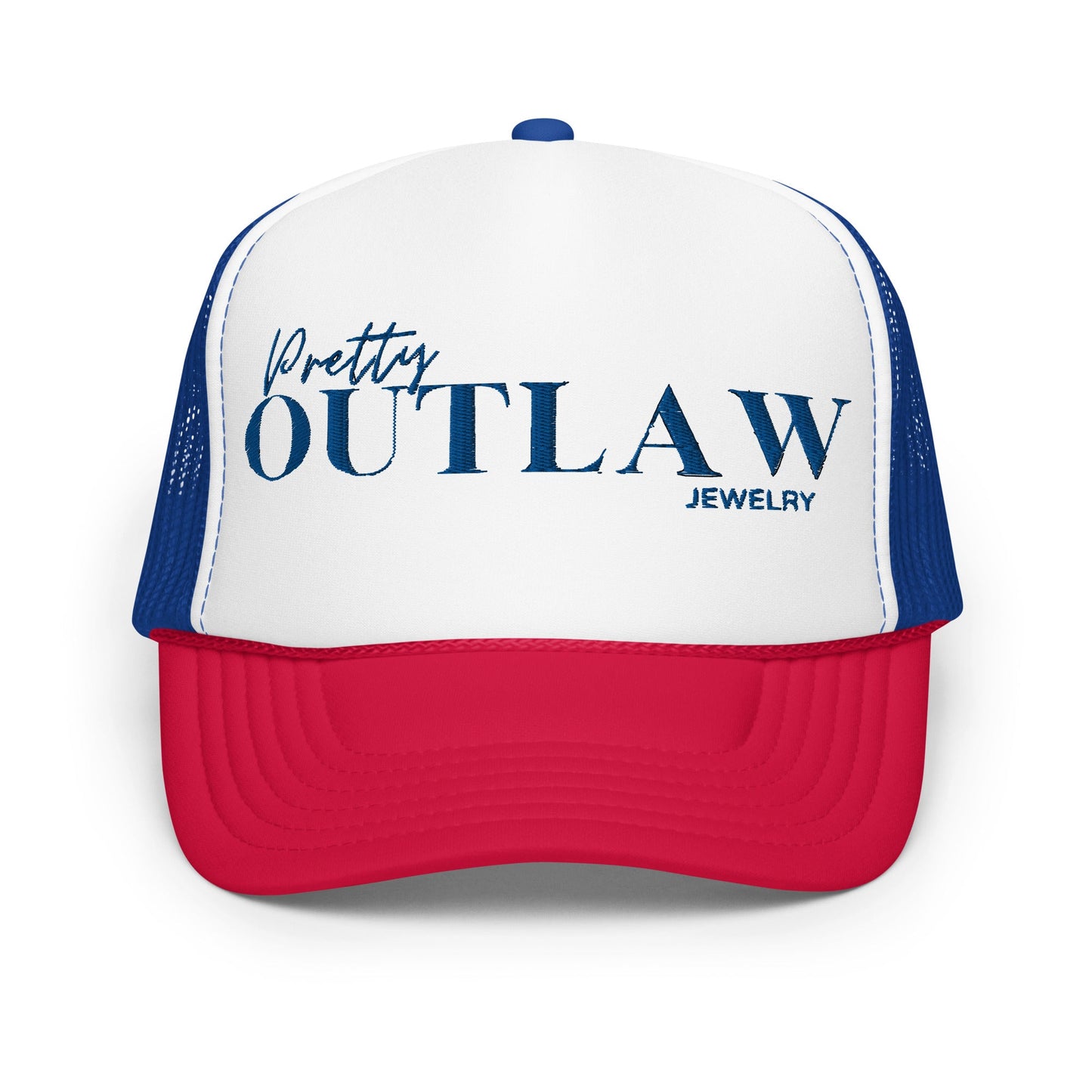 Red, White, and Blue Trucker Hat - Pretty Outlaw Jewelry